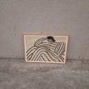 Waiting Poster incl. oak frame (50x70cm)