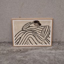 Waiting Poster incl. oak frame (50x70cm)