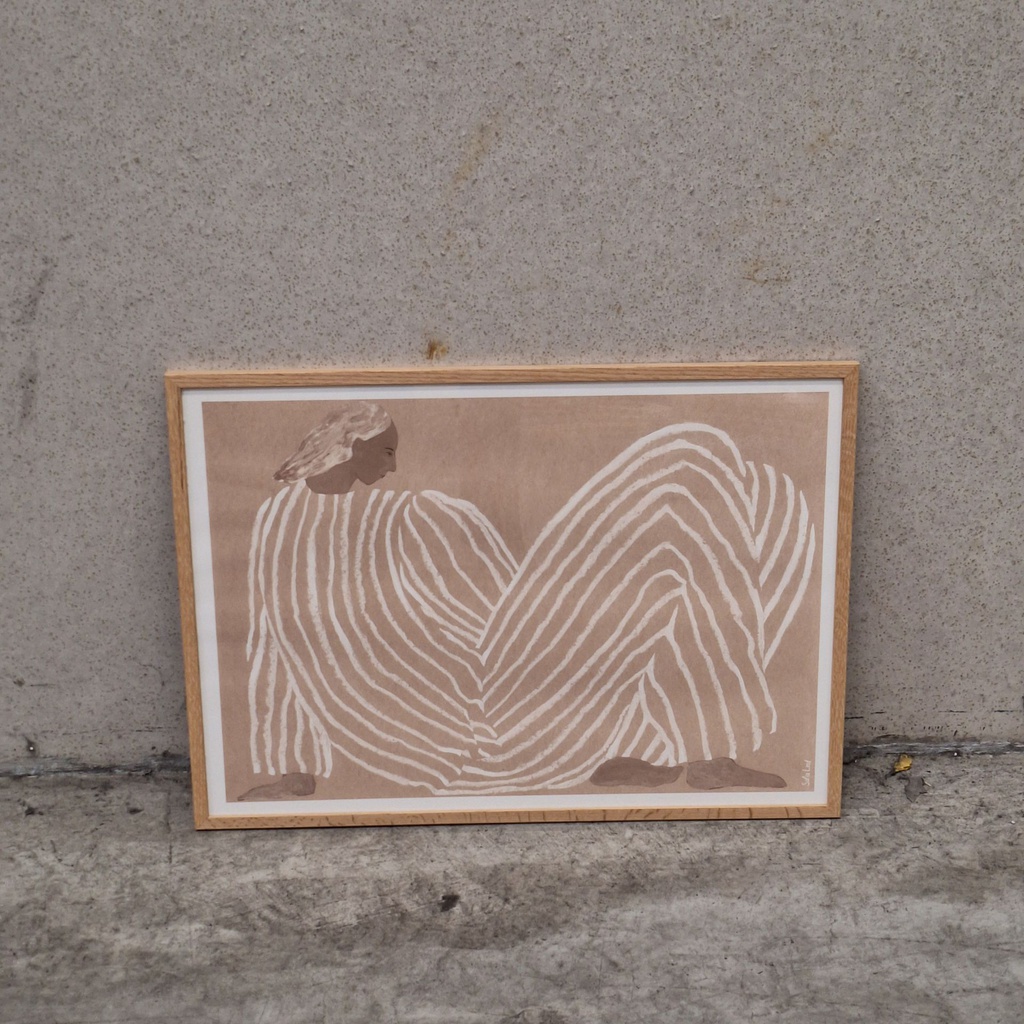 Me Poster incl. oak frame (50x70cm)