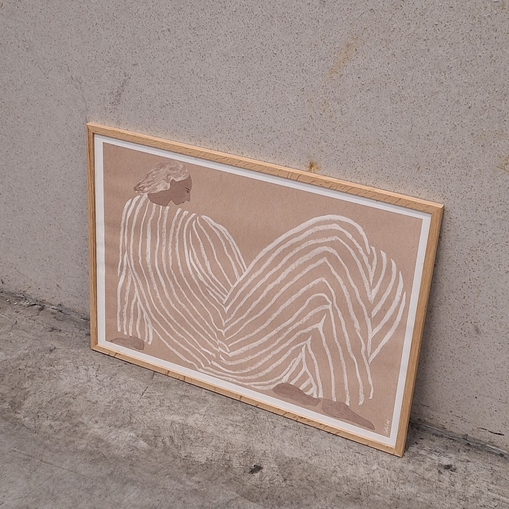 Me Poster incl. oak frame (50x70cm)