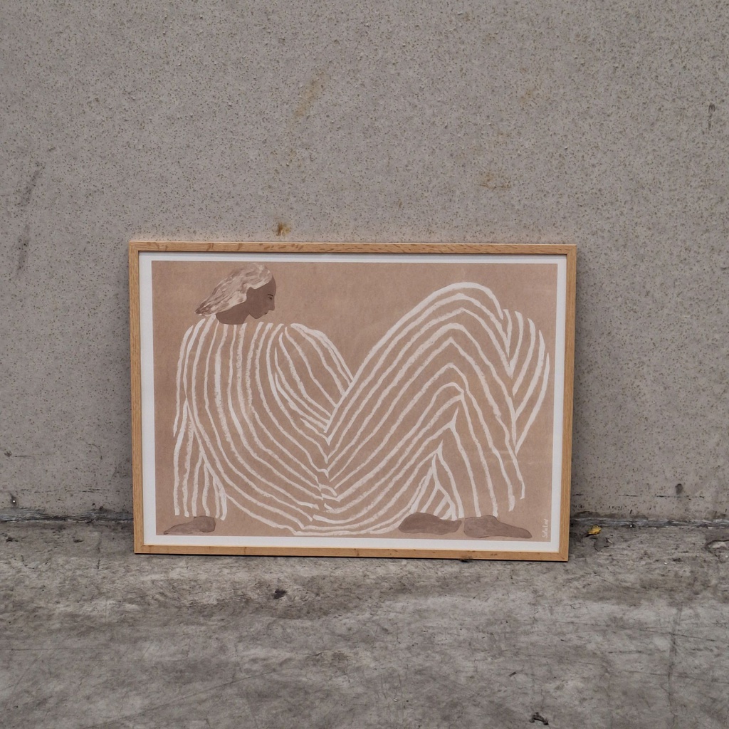 Me Poster incl. oak frame (50x70cm)