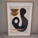 Sculptural 01 Poster incl. oak frame (70x100cm)