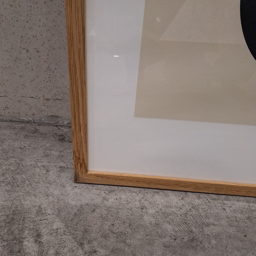 Sculptural 01 Poster incl. oak frame (70x100cm)