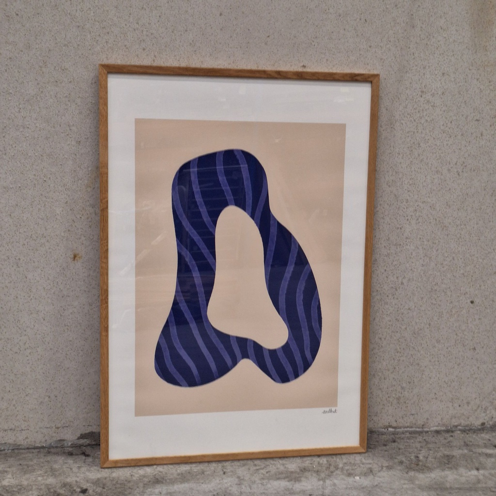 Skulptur 02 Poster incl. oak frame (70x100cm)