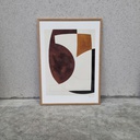 Composition 01 Poster incl. oak frame (50x70cm)