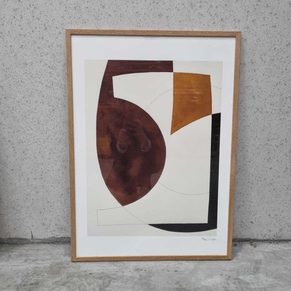 Composition 01 Poster incl. oak frame (50x70cm)