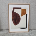 Composition 01 Poster incl. oak frame (50x70cm)
