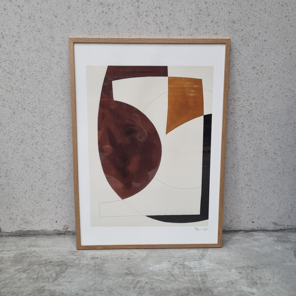 Composition 01 Poster incl. oak frame (50x70cm)