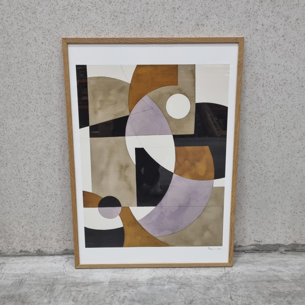 Composition 02 Poster incl. oak frame (50x70cm)