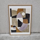 Composition 02 Poster incl. oak frame (50x70cm)