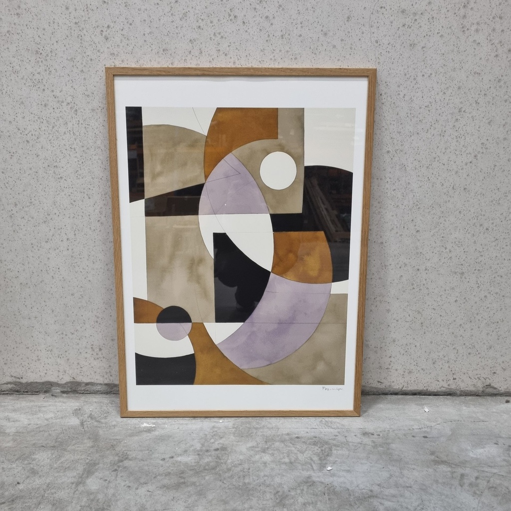 Composition 02 Poster incl. oak frame (50x70cm)