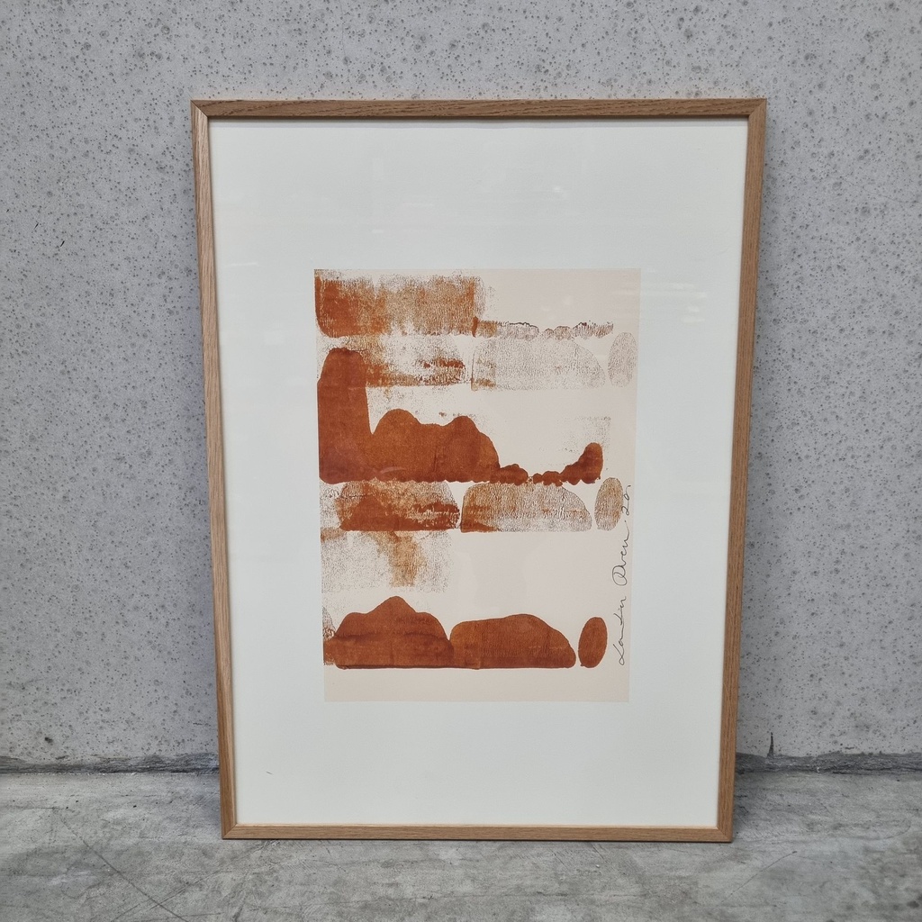 Earth 02 Poster incl. oak frame (50x70cm) 