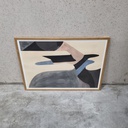 Empty skatepark 01 Poster incl. oak frame (50x70cm)