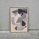 Empty skatepark 02 Poster incl. oak frame (50x70cm)