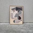 Empty skatepark 02 Poster incl. oak frame (50x70cm)