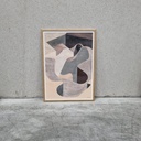 Empty skatepark 02 Poster incl. oak frame (50x70cm)