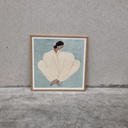 Meet Me at Jaurès Poster incl. oak frame (50x50cm)