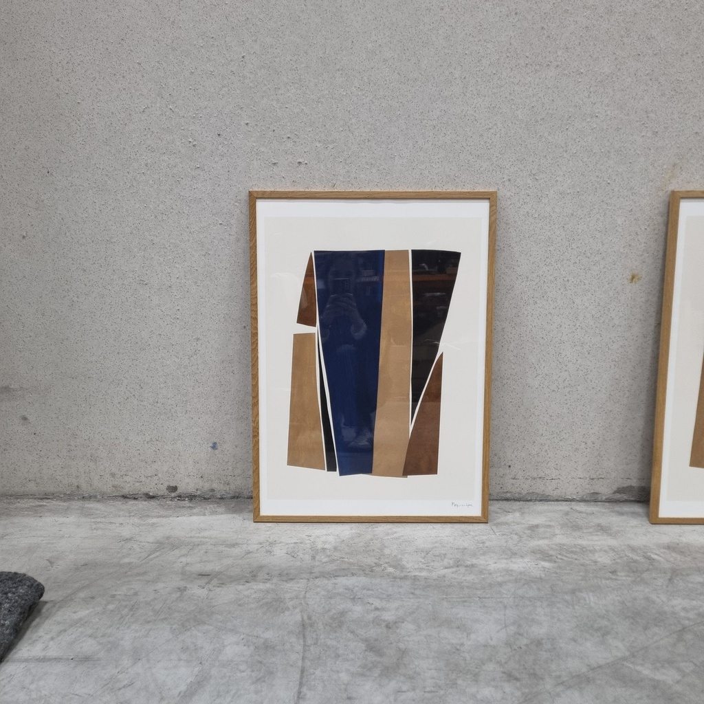 Pieces 01 Poster incl. oak frame (50x70cm)