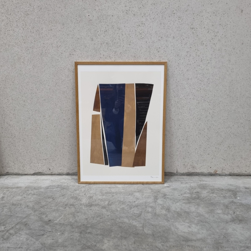 Pieces 01 Poster incl. oak frame (50x70cm)