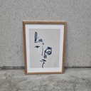 Tres de Cinco Poster incl. oak frame (30x40cm) 