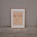 Connecting Poster incl. oak frame (42x60cm) 