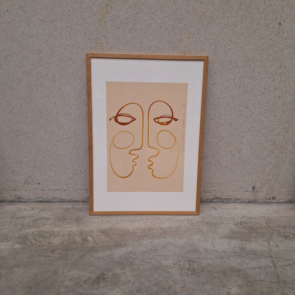 Connecting Poster incl. oak frame (42x60cm) 