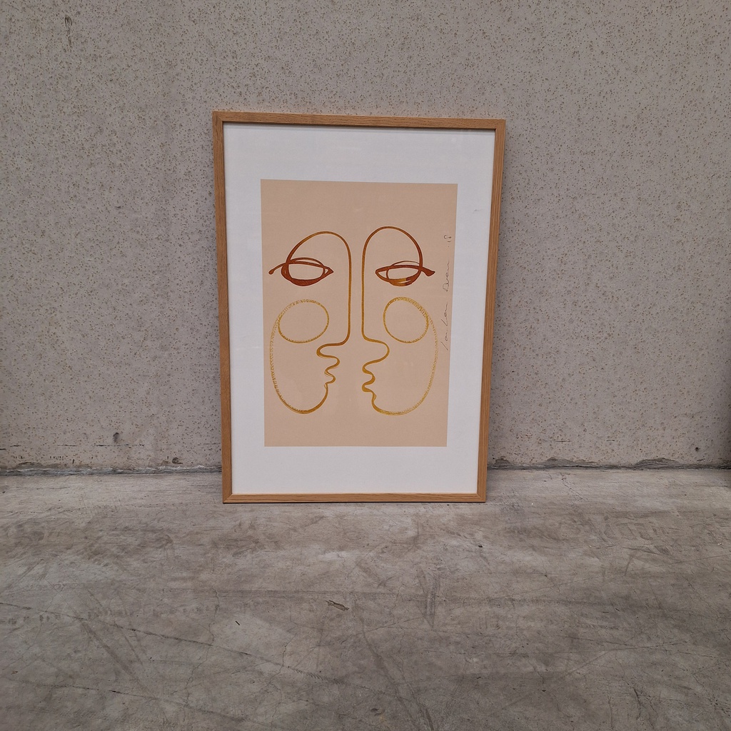 Connecting Poster incl. oak frame (42x60cm) 