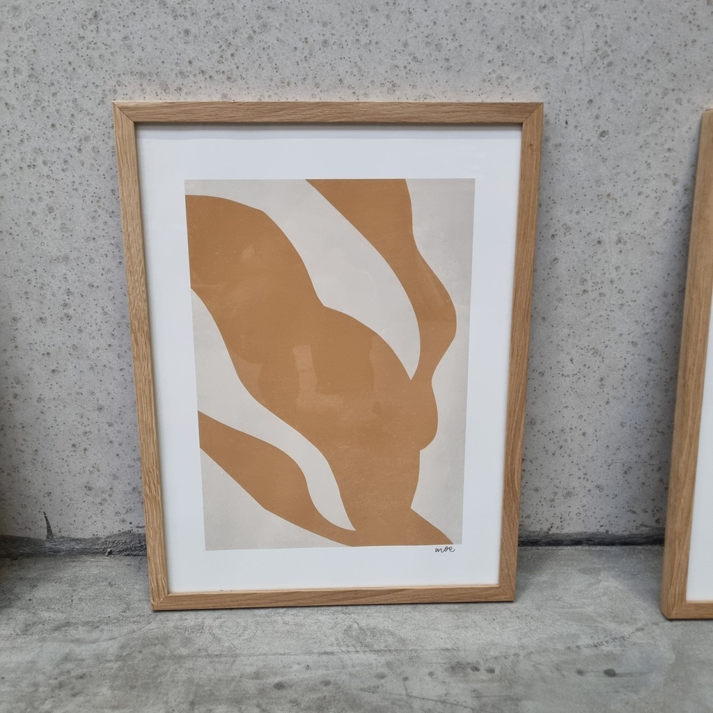 In Motion incl. oak frame (30x40cm)