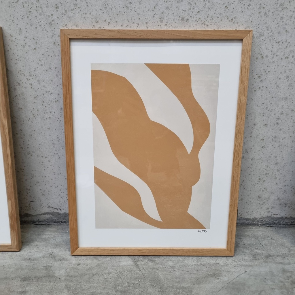 In Motion incl. oak frame (30x40cm)