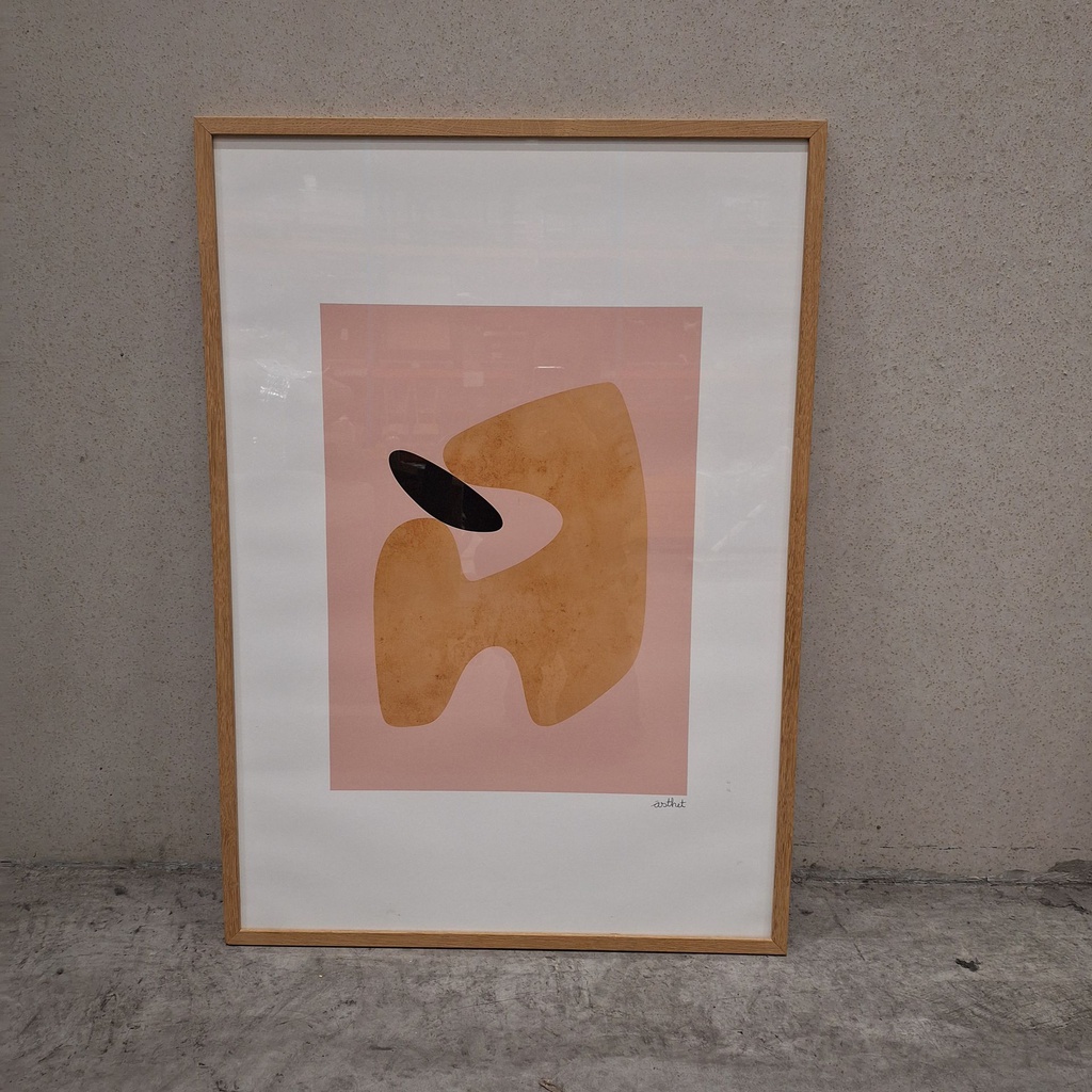 Asthet Stone Poster incl. oak frame (70x100cm)