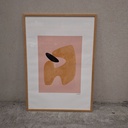 Asthet Stone Poster incl. oak frame (70x100cm)