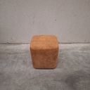 Cube pouf - cinnamon