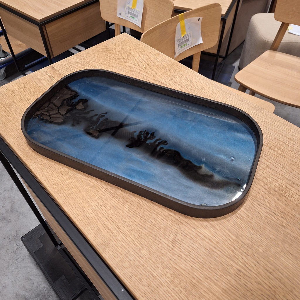 Graphite Organic glass tray