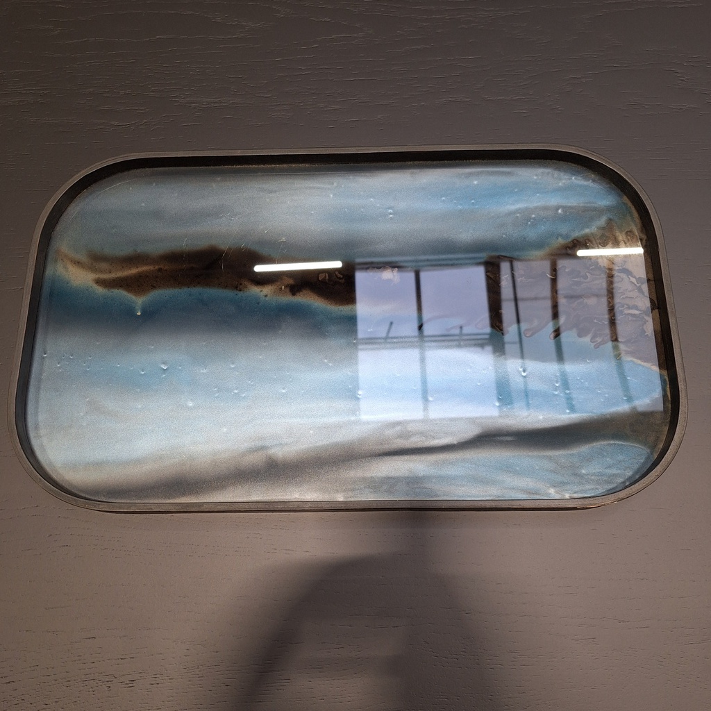 Graphite Organic glass tray