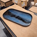 Graphite Organic glass tray