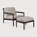 Ethnicraft Jack footstool with cushion