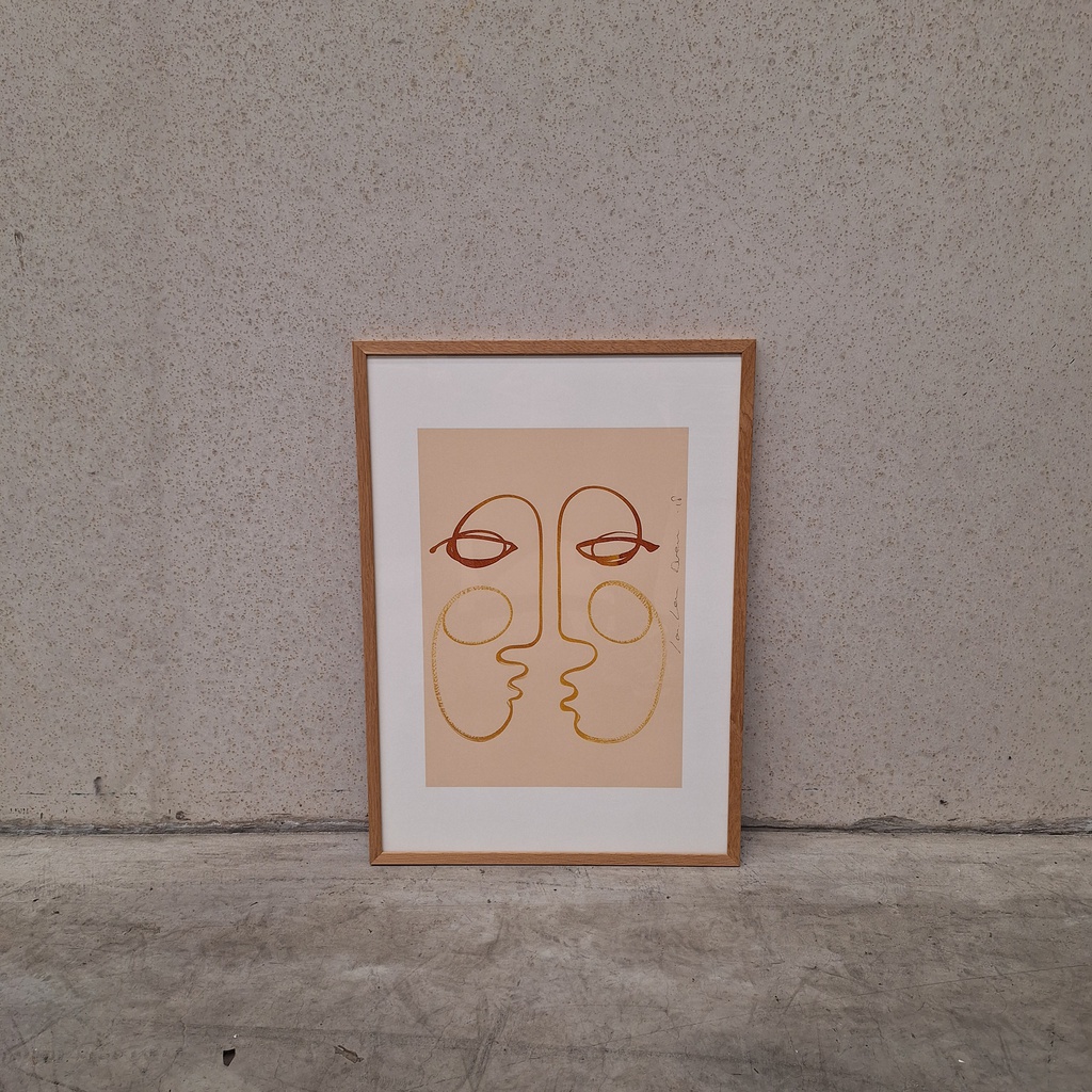 Connecting Poster incl. oak frame (42x60cm) 