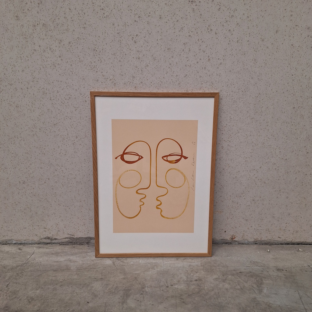 Connecting Poster incl. oak frame (42x60cm) 