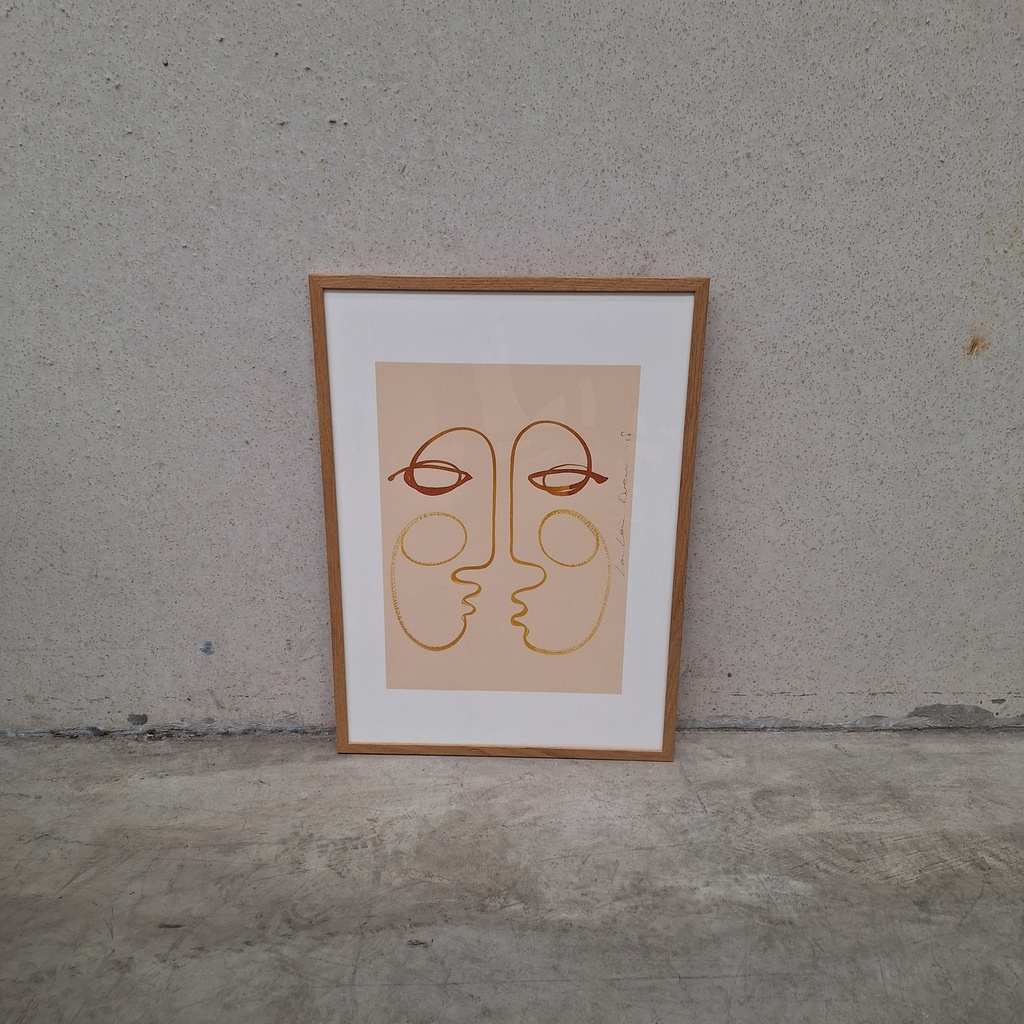 Connecting Poster incl. oak frame (42x60cm) 