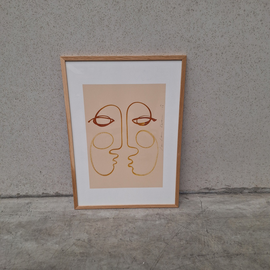 Connecting Poster incl. oak frame (42x60cm) 