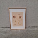 Connecting Poster incl. oak frame (42x60cm) 