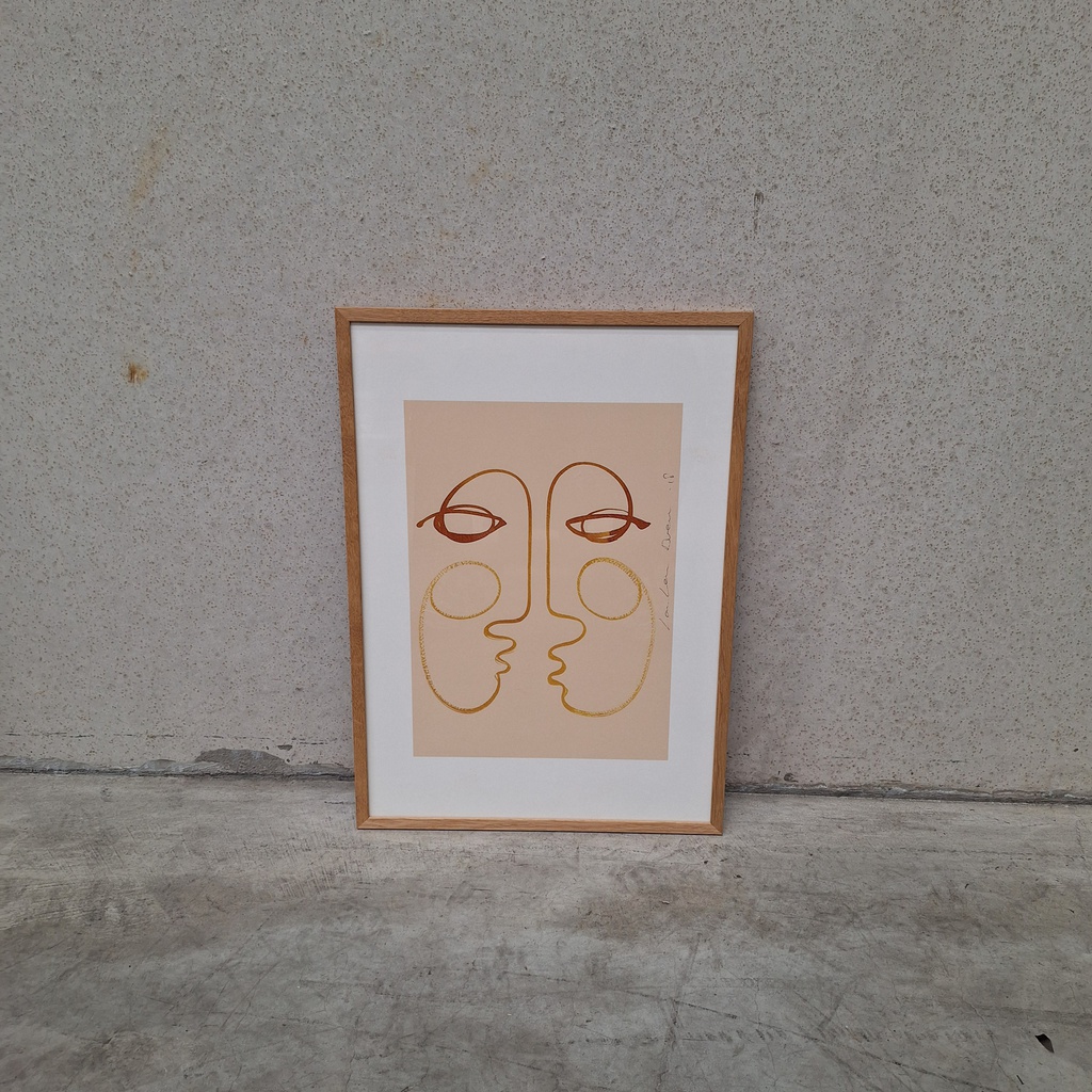 Connecting Poster incl. oak frame (42x60cm) 