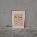 Connecting Poster incl. oak frame (42x60cm) 