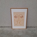 Connecting Poster incl. oak frame (42x60cm) 