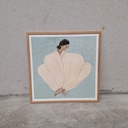 Meet Me at Jaurès Poster incl. oak frame (50x50cm)