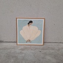 Meet Me at Jaurès Poster incl. oak frame (50x50cm)