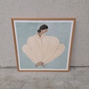 Meet Me at Jaurès Poster incl. oak frame (50x50cm)