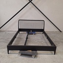Spindle bed incl. slatted bed base - EU Queen