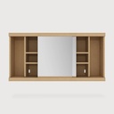 Oak Cadence mirror cabinet - 2 sliding doors