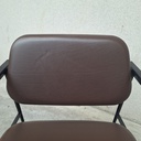 DC lounge chair - chocolate leather